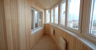 Внутренняя отделка лоджии Чехов, цена от 210 руб. м2